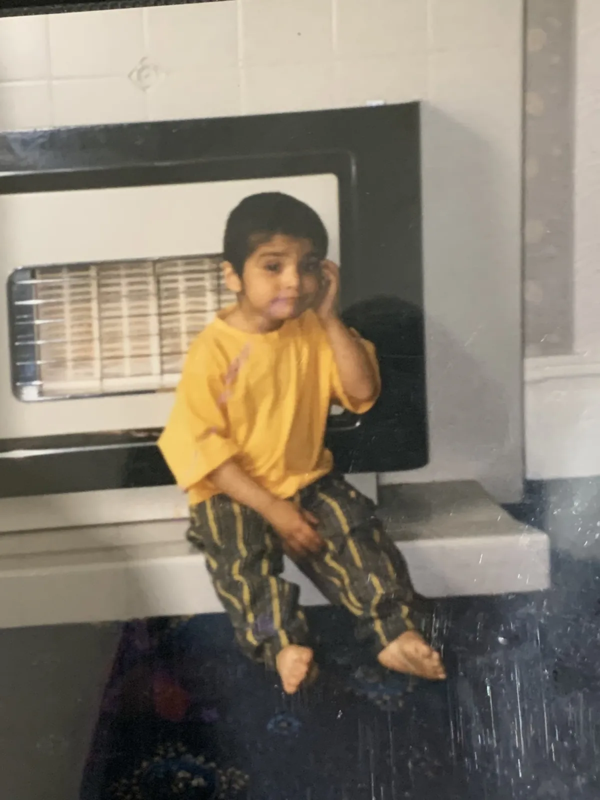 Dr Haroon Ahmad as a young child